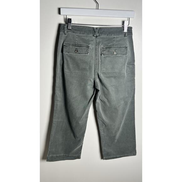 J Jill Pants Womens 4 Green Wide Leg Ankle Stretch Professional Preppy Pants‎ - Picture 3 of 10